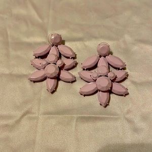 J. Crew Lilac Statement Earring 2” Drop Pierced Ears